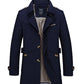 Large Size Trench Coat, Men's Work Coat Pure Cotton