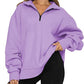 Vireous Turndown Collar Women's Sweatshirt Many Block Colours