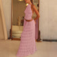 Vireous Two-Piece Ruffled Women's Summer Halter Dress