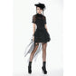 Dark in Love Gothic Tailed Sheer Mesh Petticoat Skirt