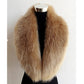 Faux Fox Fur Women's Shawl, Big Fur Collar Scarf