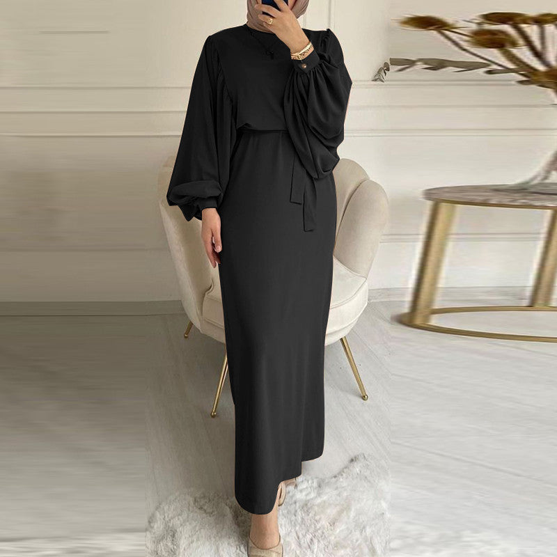 Fashion Muslimwear, Puffed Sleeve Long Dress, Abaya