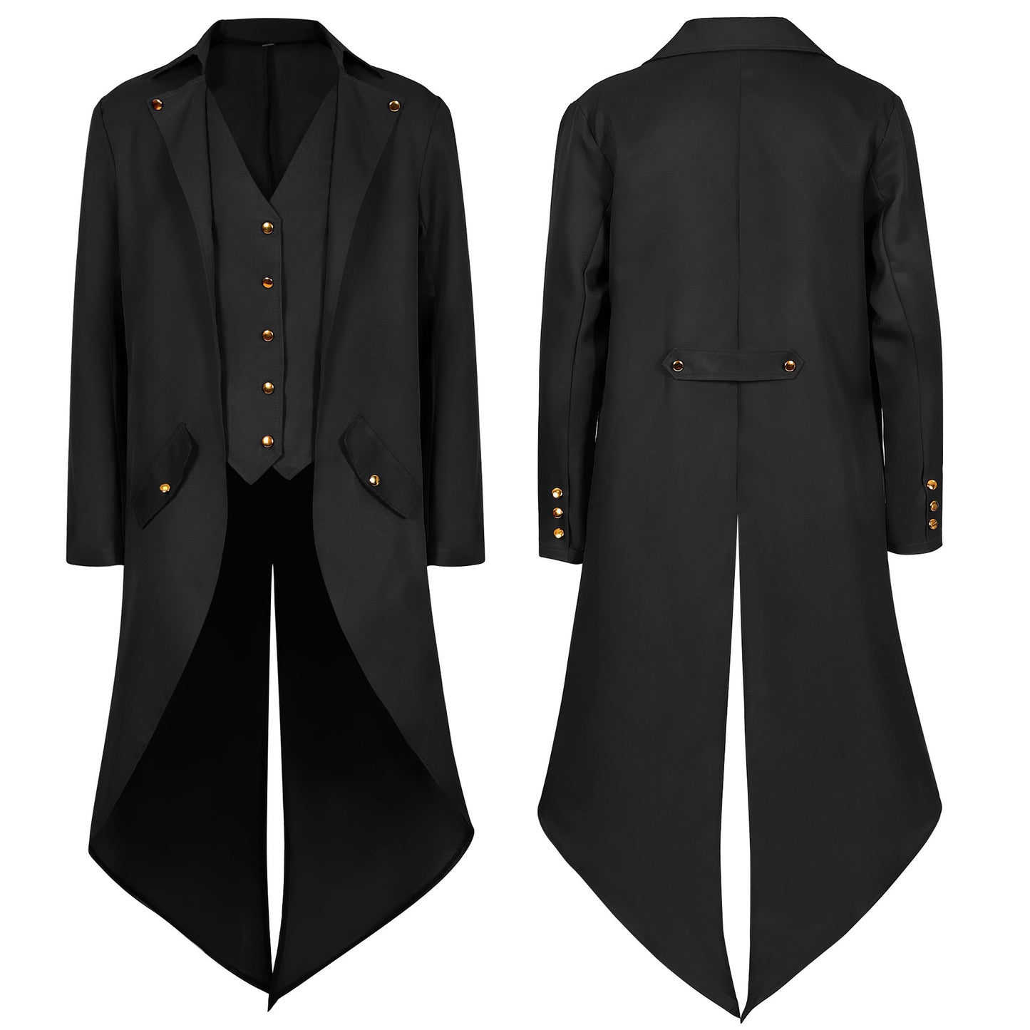 Regency Costume Jacket, Long Tail Men's Stage Wear Jacket