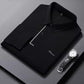 Men's Spring and Autumn Stretch Long-Sleeve Polo Collar Shirt