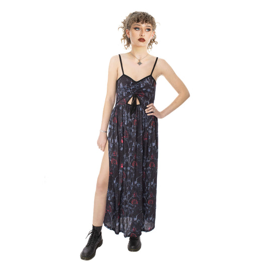 Vixxsin Graveyard Bloom Vintage Maxi Dress