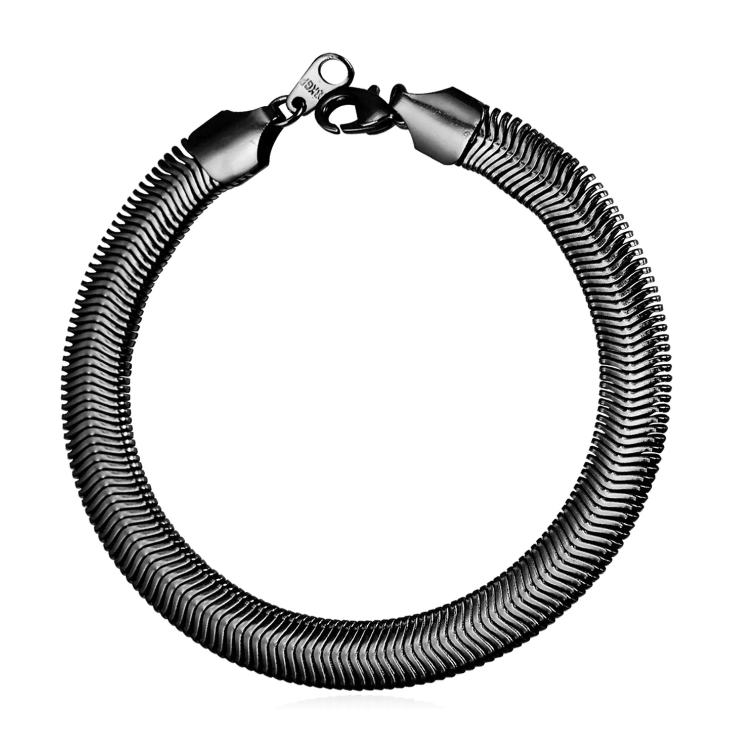 Titanium Steel Chain Bracelet, Gold or Silver Plated