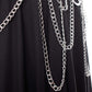 Heartless Hellbound Chain and Faux Leather Belt