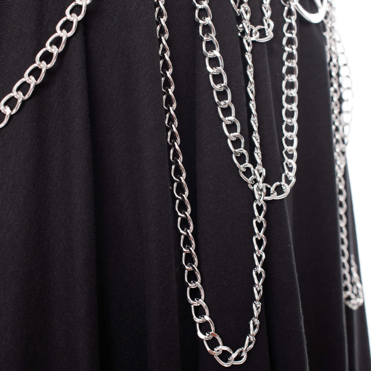 Heartless Hellbound Chain and Faux Leather Belt