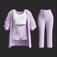 Women's Three-Piece or Four-Piece Casual Knit Set