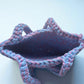 Luna Purple Extra-Soft Crochet Shoulder Bag