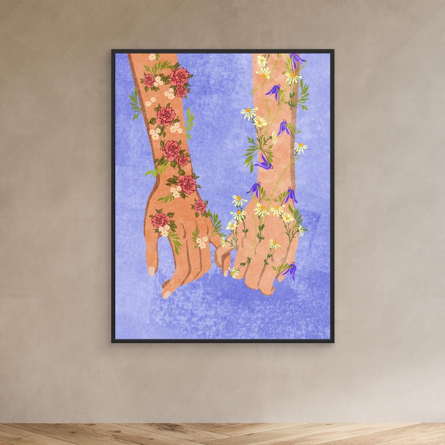 Holding Hands by Raissa Oltmanns, Canvas Art Print