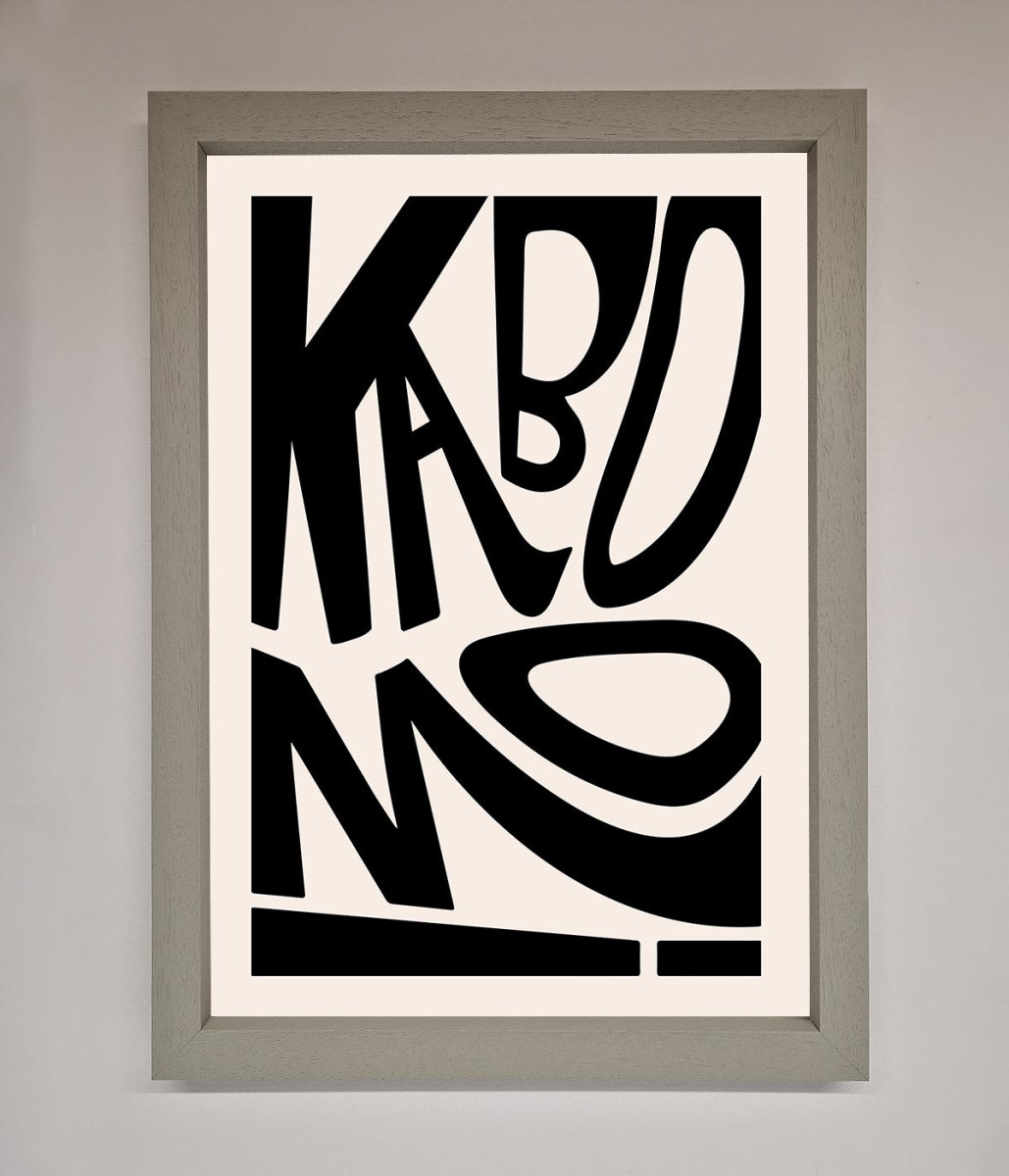 Kaboom! Framed Art Print
