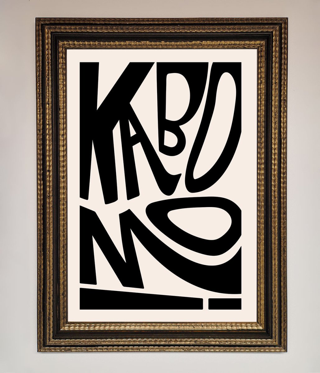 Kaboom! Framed Art Print