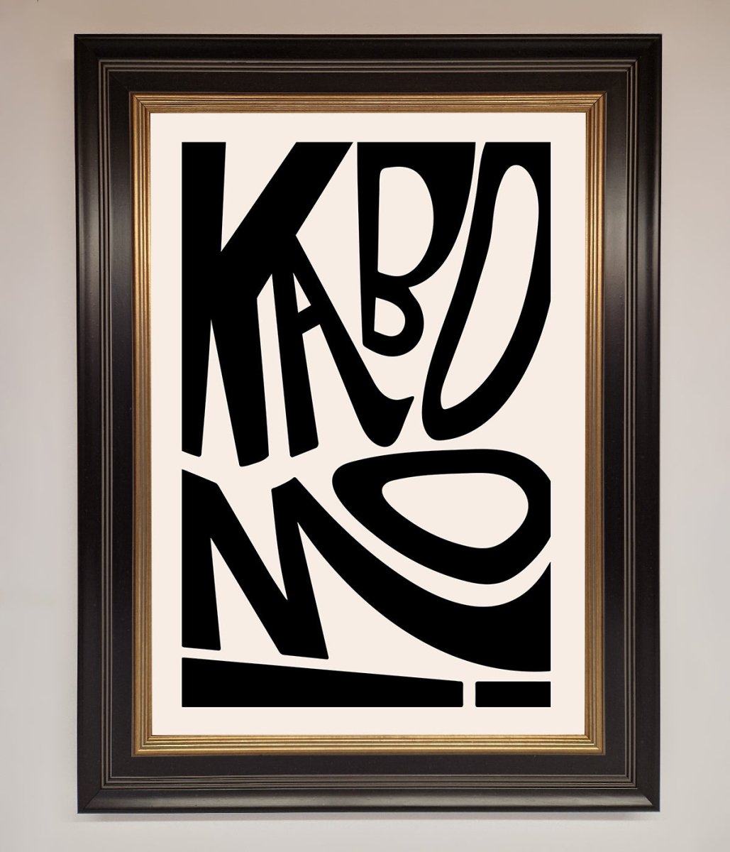 Kaboom! Framed Art Print