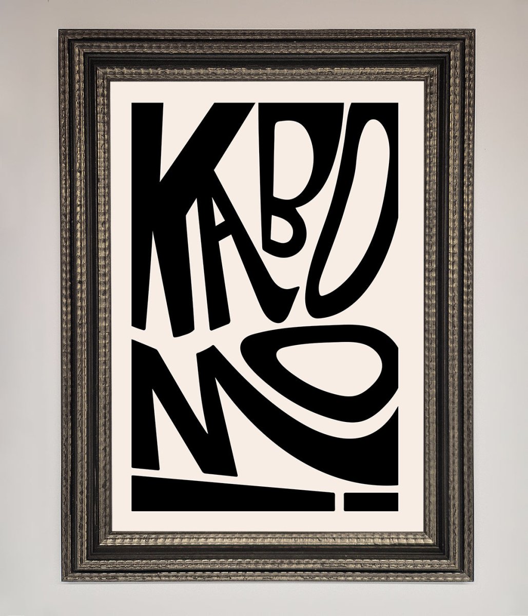 Kaboom! Framed Art Print