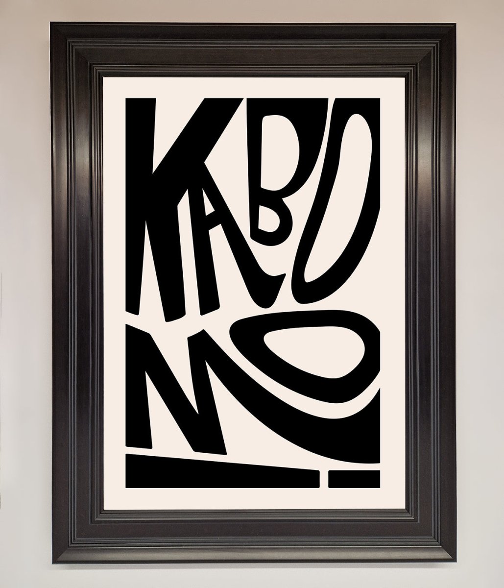 Kaboom! Framed Art Print
