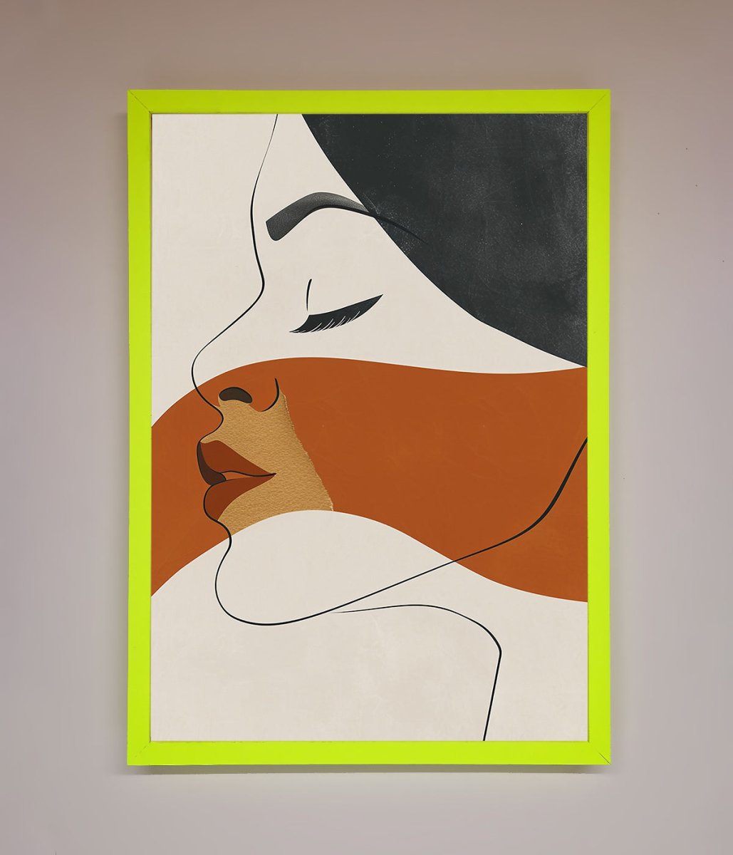 Line Drawing 'Flow' Framed Wall Art