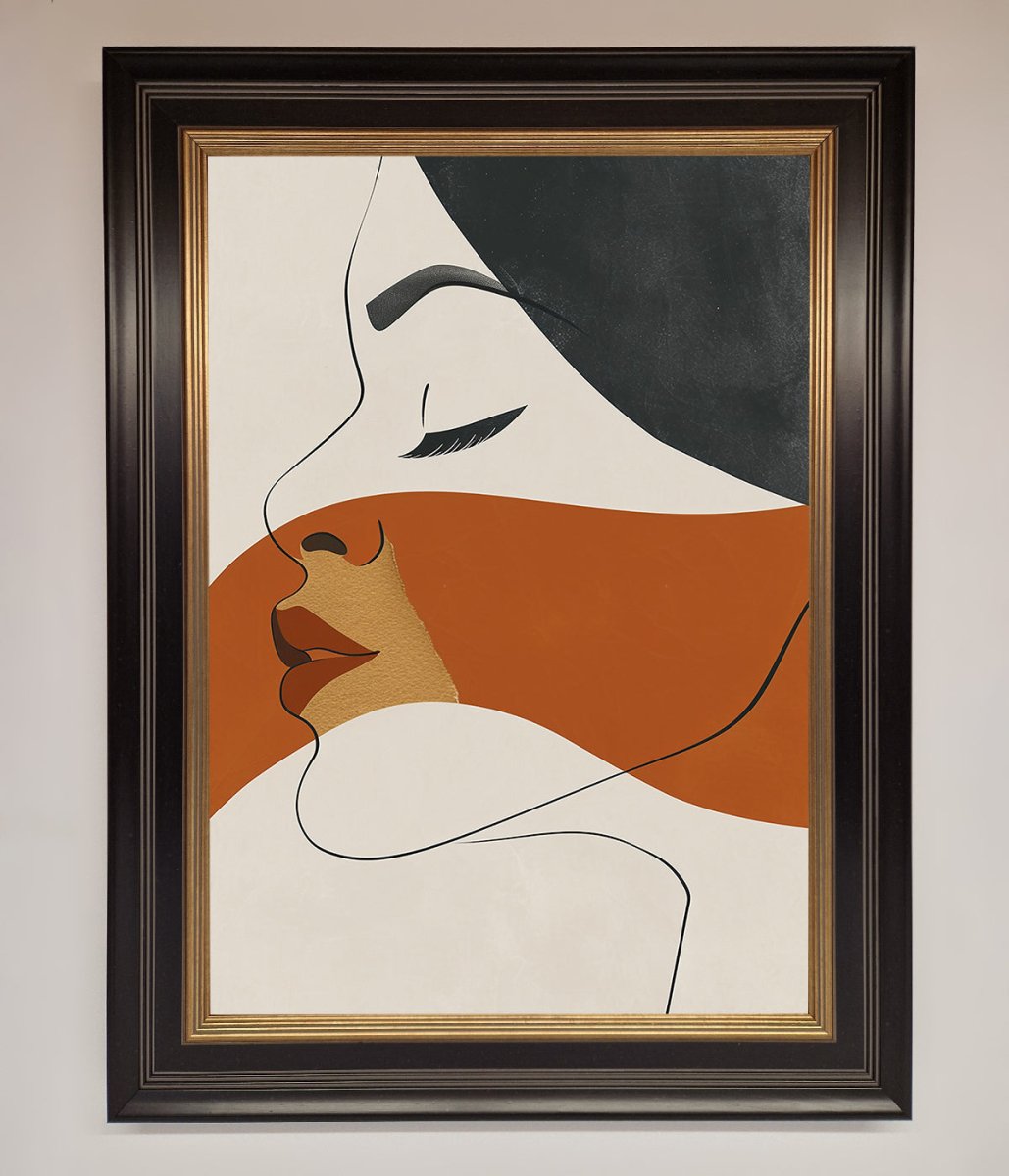 Line Drawing 'Flow' Framed Wall Art