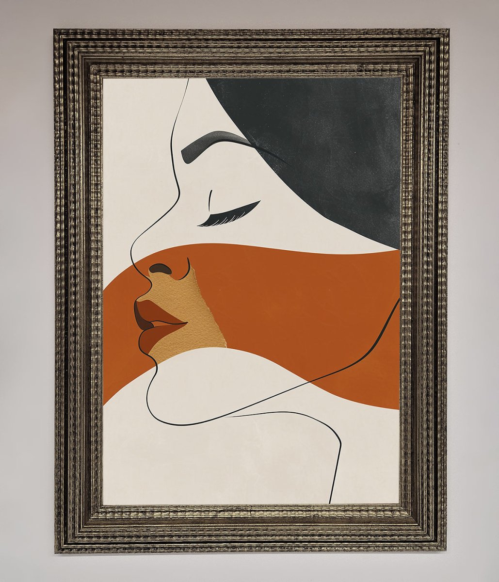 Line Drawing 'Flow' Framed Wall Art