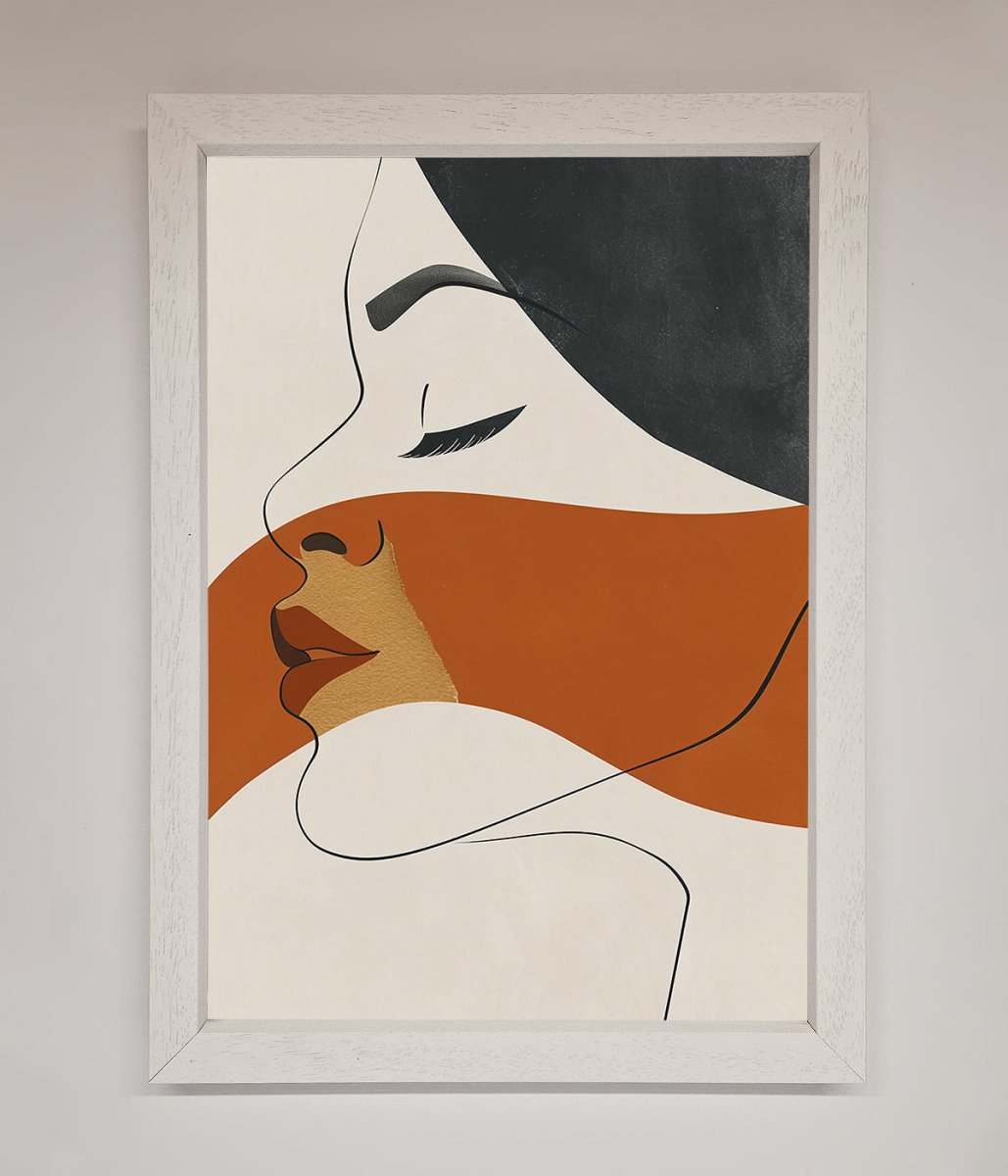 Line Drawing 'Flow' Framed Wall Art