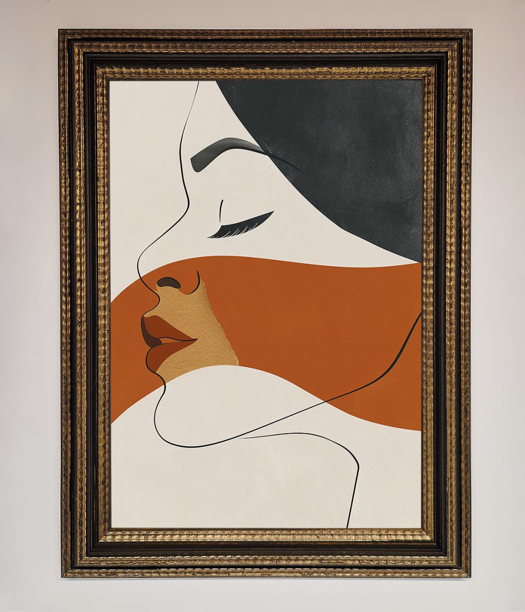 Line Drawing 'Flow' Framed Wall Art