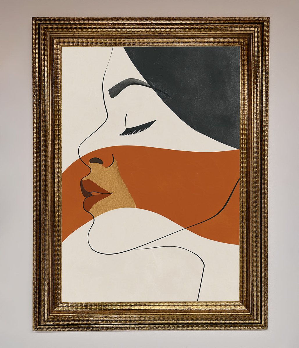 Line Drawing 'Flow' Framed Wall Art