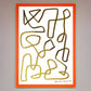 Line Squiggle Foil Art Print
