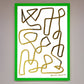 Line Squiggle Foil Art Print