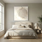 Quiet Limestone Orbit Art Print, Extra Large, White Frame