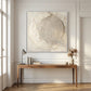 Quiet Limestone Orbit Art Print, Extra Large, White Frame