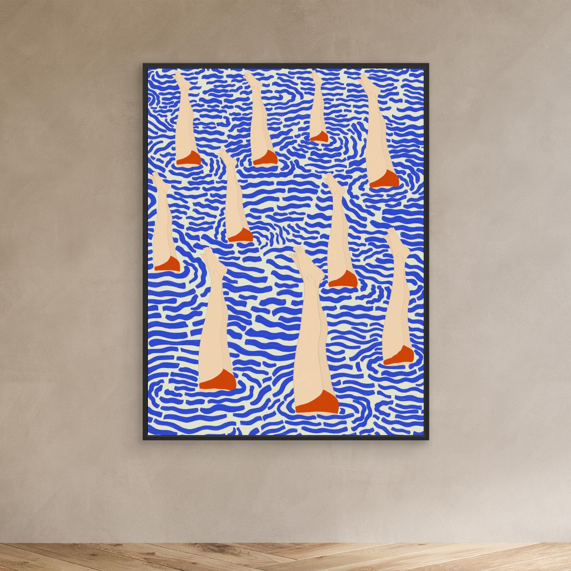 Bañistas by Jota De Jai, Canvas Art Print