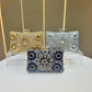 Elegant Diamond-Embedded Evening Bag, Formal Clutch Chain Handbag