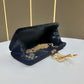 Fashion Velvet Clutch Bag with Snake Lock, Evening Bag