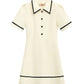 Preppy-Style Turndown Collar, Polo Shirt Golf Dress