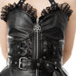 Heartless Ravina Faux Leather Goth Dress in Black