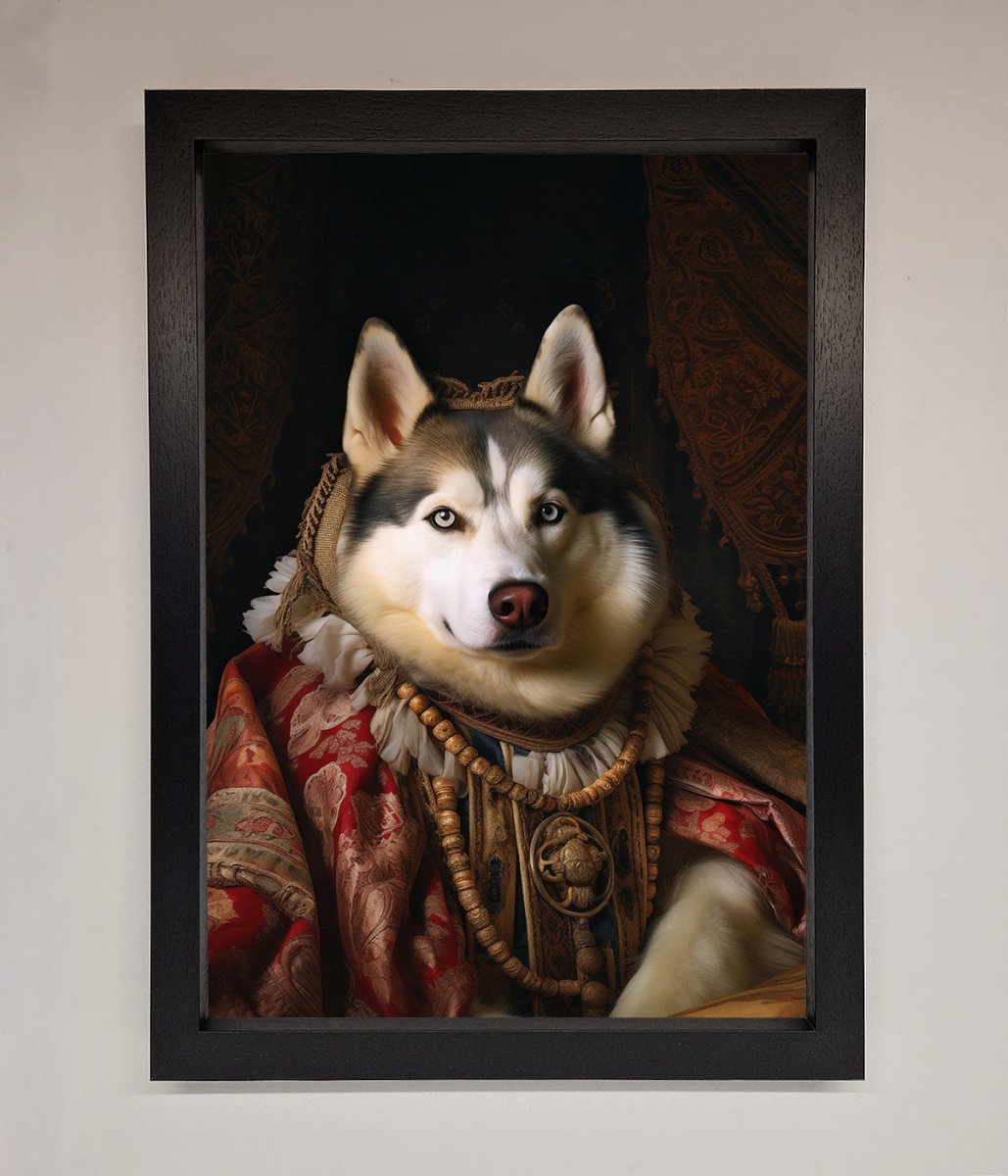 Renaissance Husky Framed Art Print
