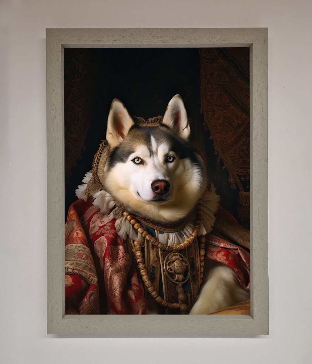 Renaissance Husky Framed Art Print
