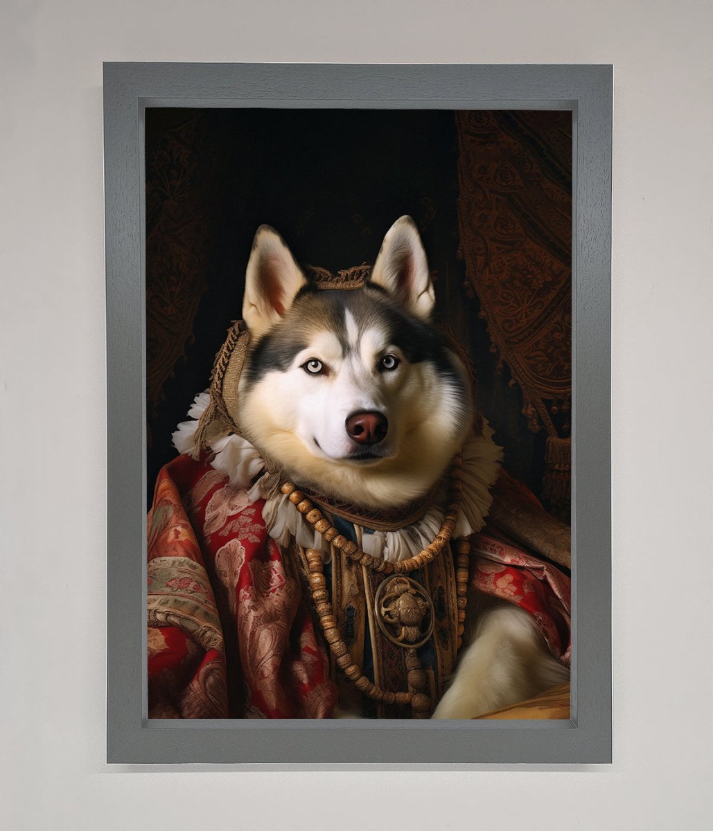 Renaissance Husky Framed Art Print