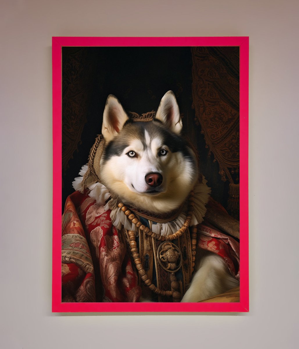 Renaissance Husky Framed Art Print
