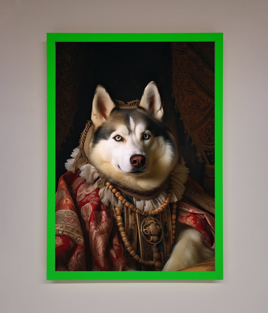 Renaissance Husky Framed Art Print