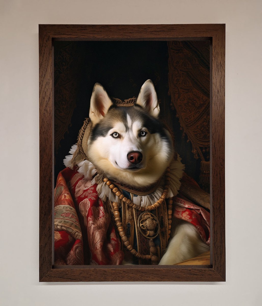 Renaissance Husky Framed Art Print