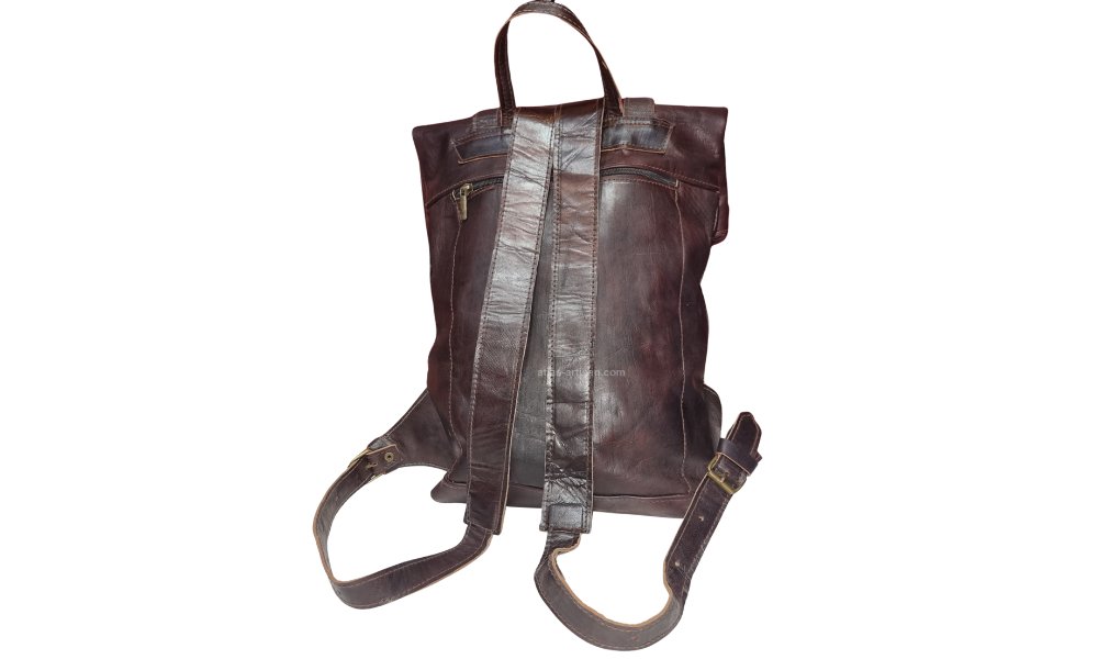 Sfarin Handmade Cowhide Leather Laptop Backpack