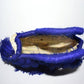 Chachiya Handmade Rustic Woven Suede Handbag with Palm Leaf Decoration