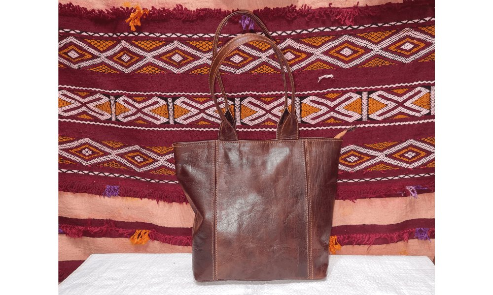 Kati Handmade Large Brown Leather Shopper Handbag