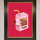 Self Love Juice Framed Foil Print