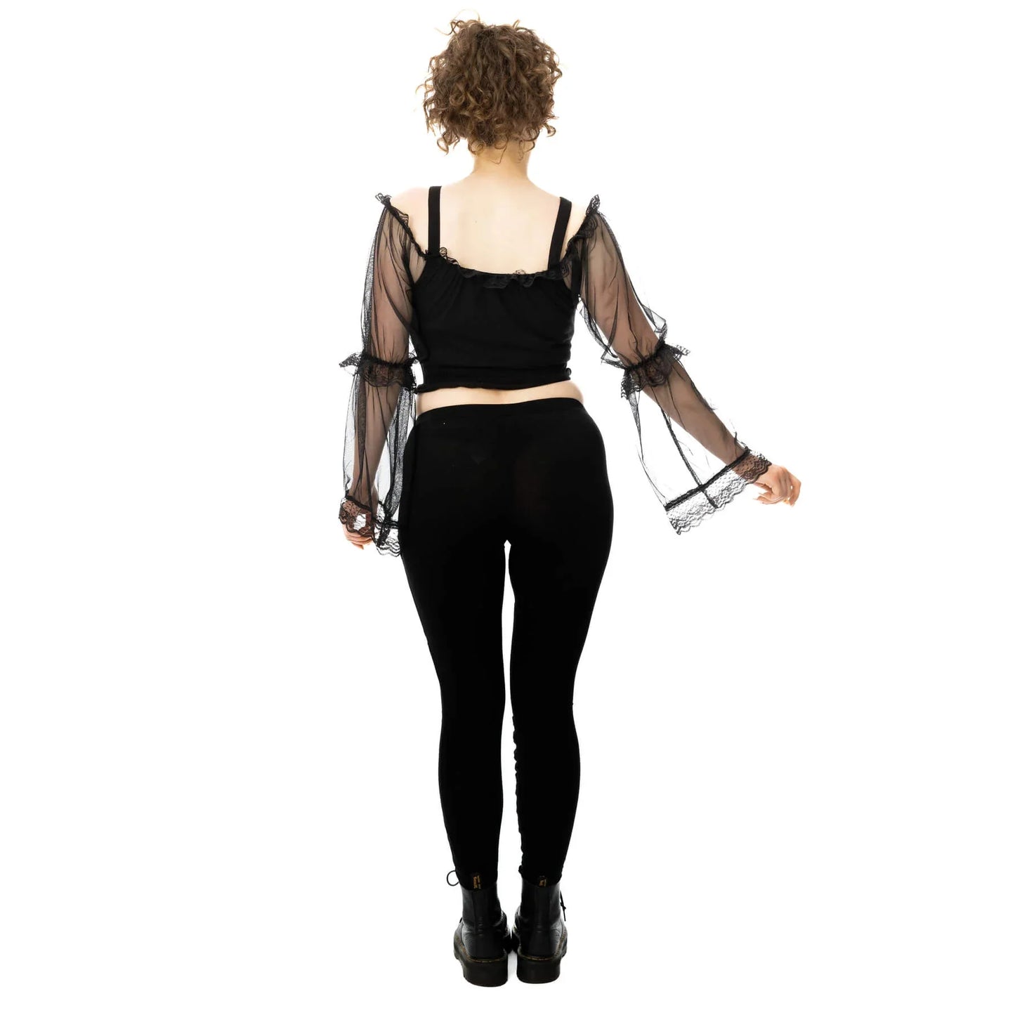 Poizen Industries Shadowfang Harness-Style Top in Black