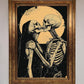 Skeleton Embrace Framed Poster