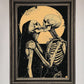 Skeleton Embrace Framed Poster