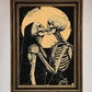 Skeleton Embrace Framed Poster
