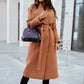 Vireous Wide Lapel Women's Fashion Trench Coat